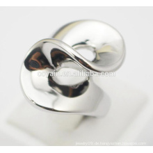 Shiny Silber 316L Edelstahl Schmuck Ring Design